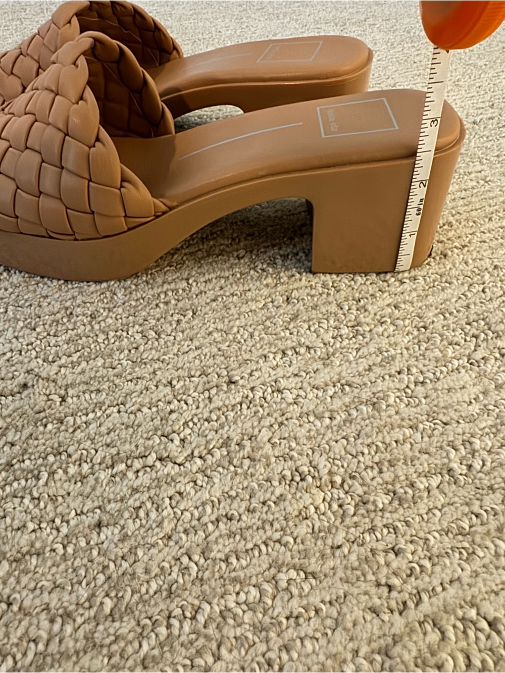 Dolce Vita Braided Tan Slide Mules - Picture 8 of 8